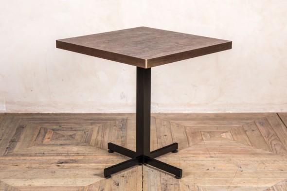 Aged Brass Copper Edged Dining Restaurant Table